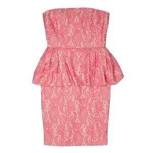 ZARA Woman Lace Strapless Peplum Dress